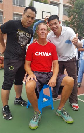 Coach Rick Walrond in Shanghai, 2017