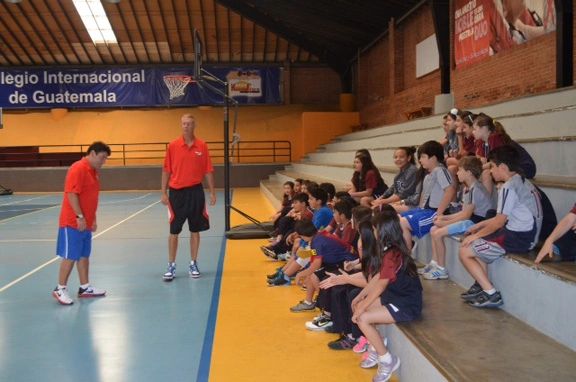 Coach Rick Walrond coaching in Guatemala