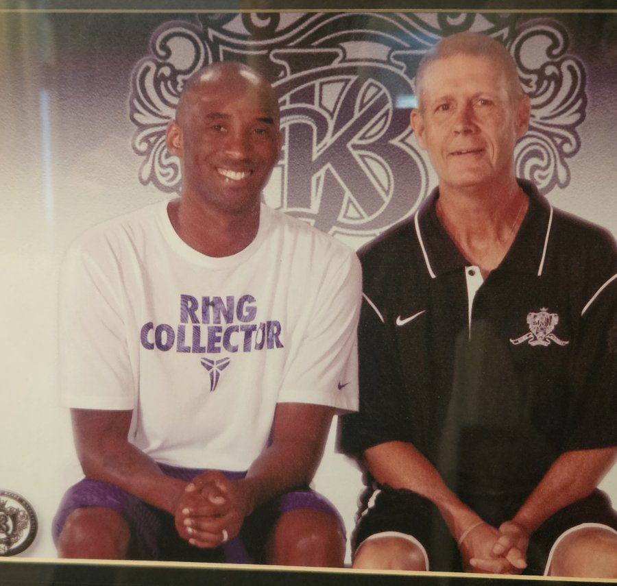 Coach Rick Walrond with Kobe Bryant